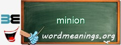 WordMeaning blackboard for minion